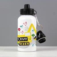 Personalised Digger Metal Drinks Bottle