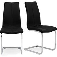 Set of 2 Jamison Dining Chairs, Faux Leather