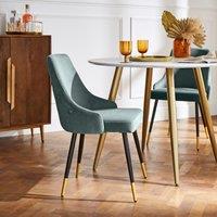 Ariana Set of 2 Dining Chairs, Velvet