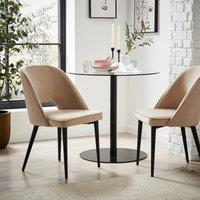 Lillia Velvet Dining Chair Velvet Mink