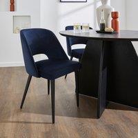 Lillia Velvet Dining Chair Navy