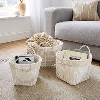 Set of 3 Round Purity Baskets