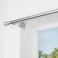 No Drills Extendable Metal Eyelet Curtain Pole