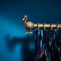 Dodo Finial Pair Antique Brass