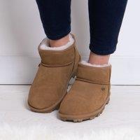 Classic Sheepskin Slipper Boots Chestnut