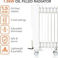 1500W Oil Filled Radiator