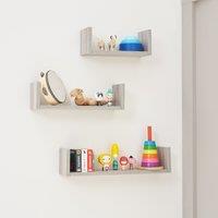 Tutti Bambini Modena Set of Three UShaped Wall Shelves