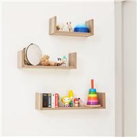 Tutti Bambini Modena Set of Three UShaped Wall Shelves