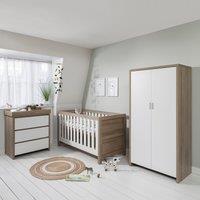 Modena 3 Piece Nursery Furniture Set White