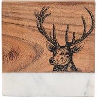 Set of 4 Marble Stag Coasters