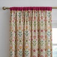 Fiorella Contrast Unlined Slot Top Curtains