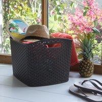 Curver My Style Extra Large Storage Basket, Grey Grey