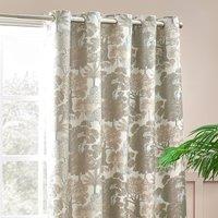 Woodlands Eyelet Curtains Beige