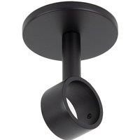 Set of 3 Ceiling Mount Pole Bracket Black