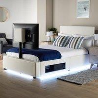 XR Living Ava TV Bed with LED Lights and TV Mount