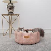 Scruffs Boucle Cat Bed Pink