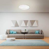 EGLO Frania-S LED Rounded Crystal Effect Flush Wall and Ceiling Light White