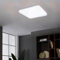 EGLO Frania-S 28cm LED Square Crystal Effect Flush Wall and Ceiling Light