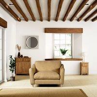 Hattie Slub Faux Linen Snuggle Sofa