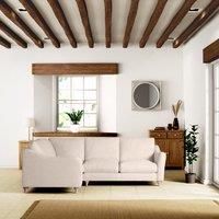Hattie Slub Faux Linen Corner Sofa