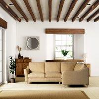 Hattie Slub Faux Linen Corner Sofa