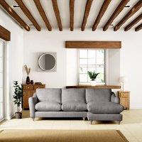 Hattie Slub Faux Linen Corner Chaise