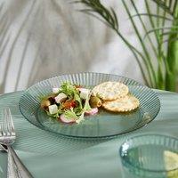 Ribbed Acrylic Dinner Plate