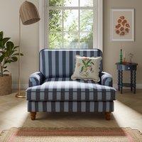 Beatrice Two Tone Woven Stripe Snuggle Chair