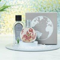 Earths Magma Fragrance Lamp with Frosted Earth Fragrance Gift Set