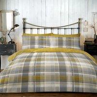 Dreams n Drapes Lodge Connolly Check Duvet Cover and Pillowcase Set