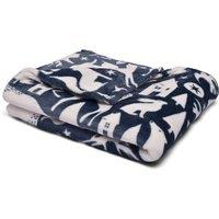 Fusion Snug Scandi Animals 120cm x 150cm Throw Navy