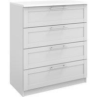 Sudbury Framed 4 Drawer Chest, White