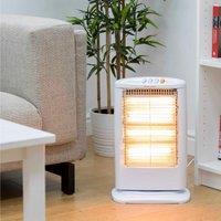 Warmlite 1200W Halogen Heater White