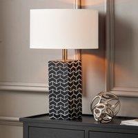 Elba Tessalated Square Table Lamp