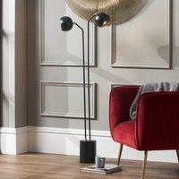 Bailey 2 Head Floor Lamp Black