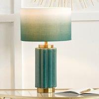 Lushan Scalloped Ceramic Table Lamp