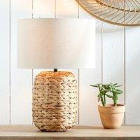 Zadi Plaited Tall Water Hyacinth Table Lamp