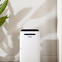 20L Tower Dehumidifier Black and white
