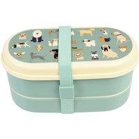 Rex London Best in Show Bento Lunch Box with Cutlery Blue