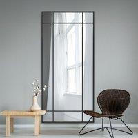 Penestra Modern Rectangle Wall Mirror Black