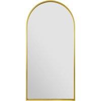 Arcus Framed Arched Wall Mirror Gold