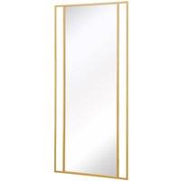 Senestra Modern Rectangle Wall Mirror Gold