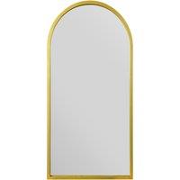 Arcus Arched Indoor Outdoor Full Length Wall Mirror Gold