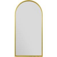 Arcus Arched Indoor Outdoor Full Length Wall Mirror Gold