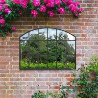 Arcus Arched Window Indoor Outdoor Wide Wall Mirror