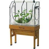 VegTrug Small Wall Hugger Greenhouse Frame and Cover Set Clear