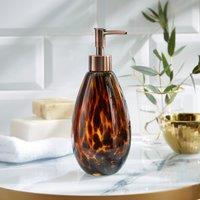 Tortoiseshell Glass Soap Dispenser