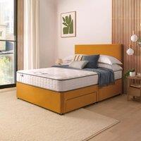 Silentnight Divan Bed With Velvet Paris Headboard
