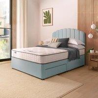 Fabric Divan Bed with Melvin Headboard & 800 Pocket Sprung Mattress Whisper