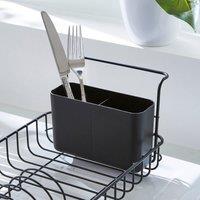 Compact Iron Steel Black Dish Rack